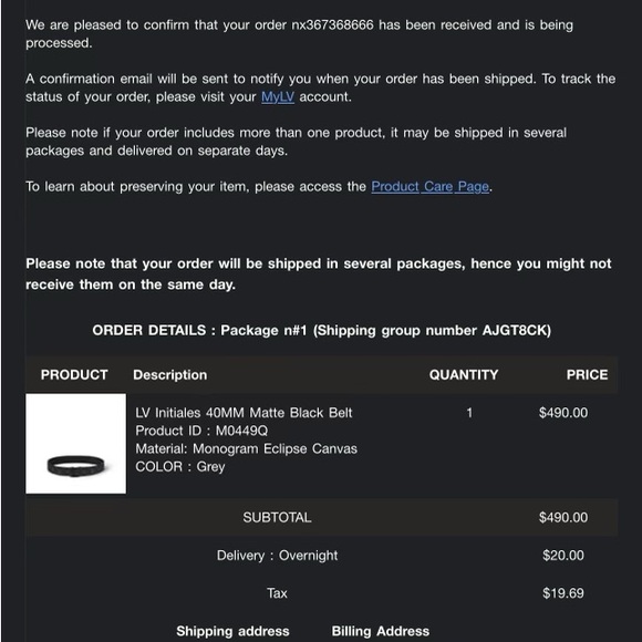 Louis Vuitton 40MM Black Matte Belt - Picture 7 of 7